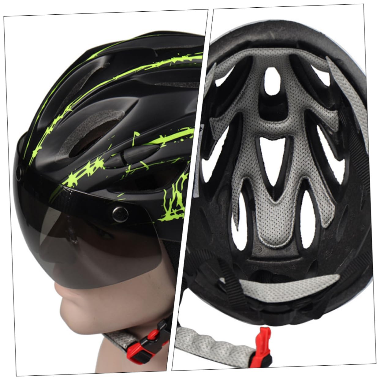 BESPORTBLE casco biciclette bike bicicleta ventilatoe ciclismo ciclomotore scooter caschi da occhiali caschetto antinfortunistico berretto da bici da corsa