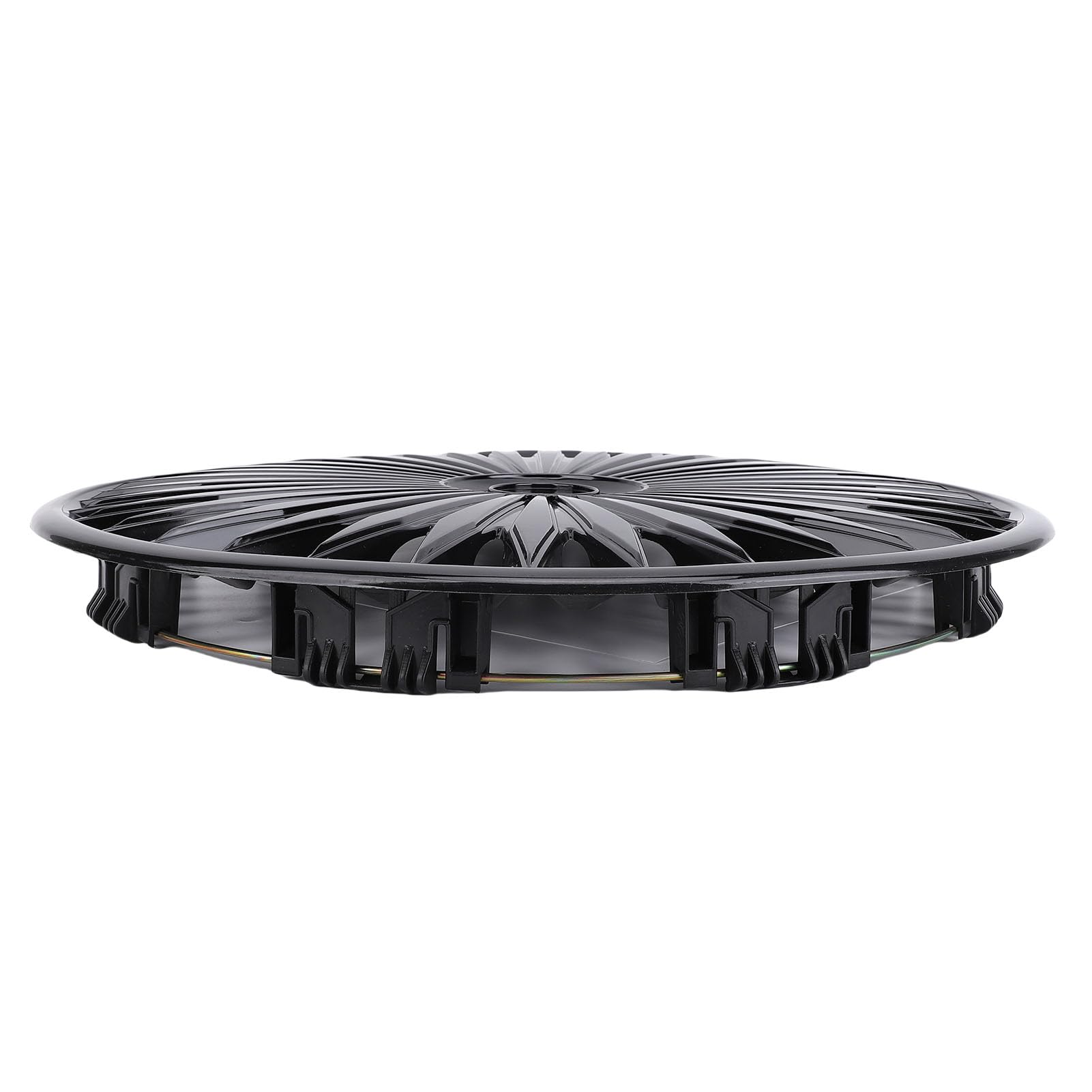 Ausla R17 Copricerchi, Set 4 Eleganti Copriruota in ABS Aggancio Rapido, Cerchi in Set 17 Pollici, Adattamento Universale per Auto, Camion, SUV (Black)