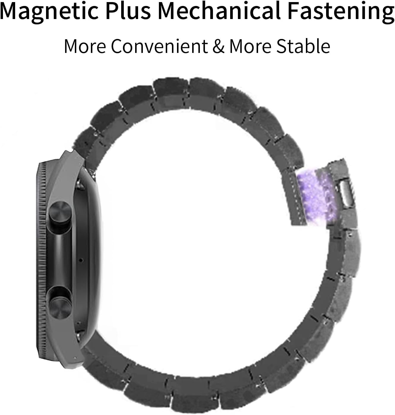 Titanium Magnetic Band Compatible for Google Pixel Watch 3 45mm Bands,Titanium Metal Watch Replacement Strap Compatible for Google 3 45mm Band Accessory for Men Women