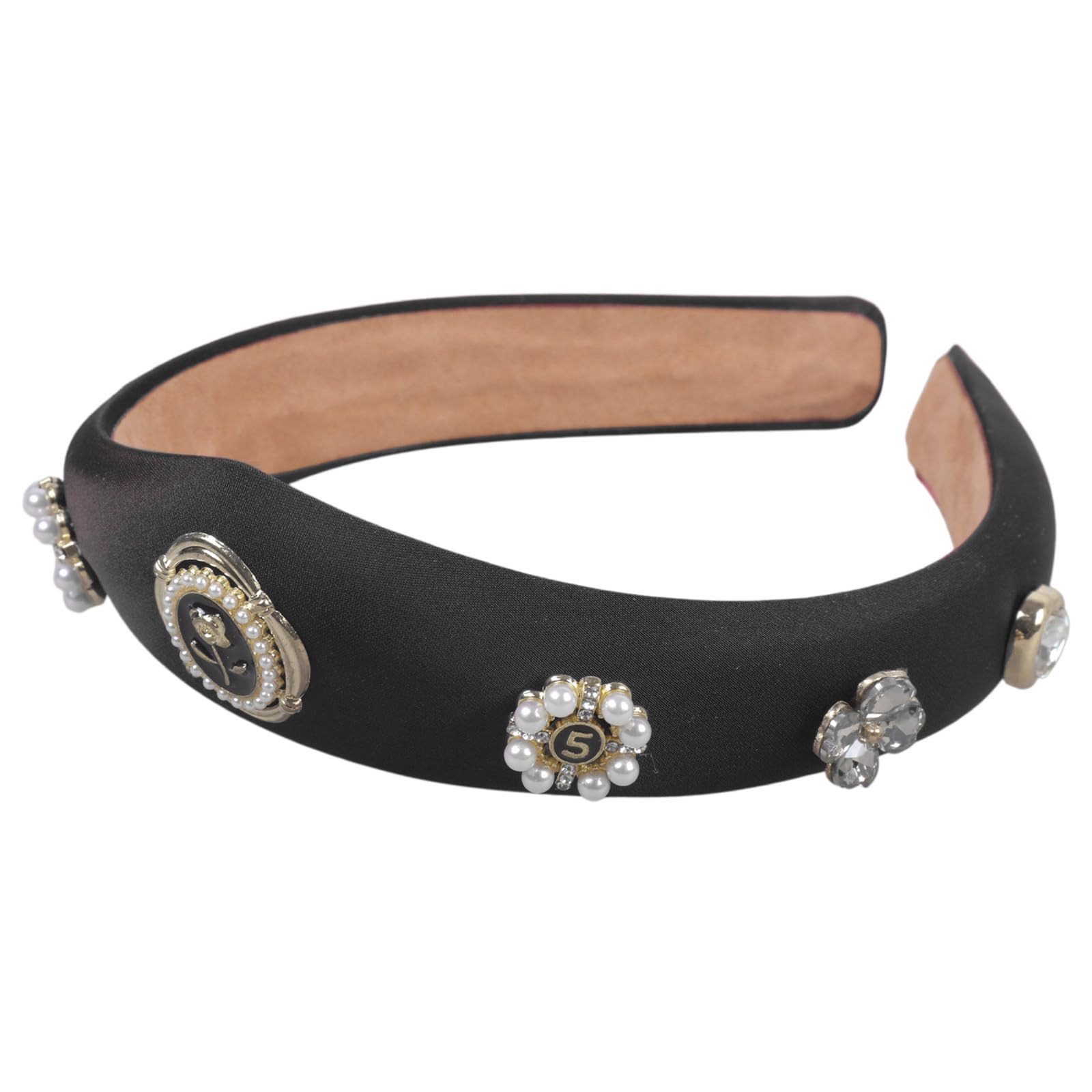 Fentency Elegant Rose Pearls Headband for Women Vintage Styles Hair Accessory Stylish Hairpieces for Weddings and Parties