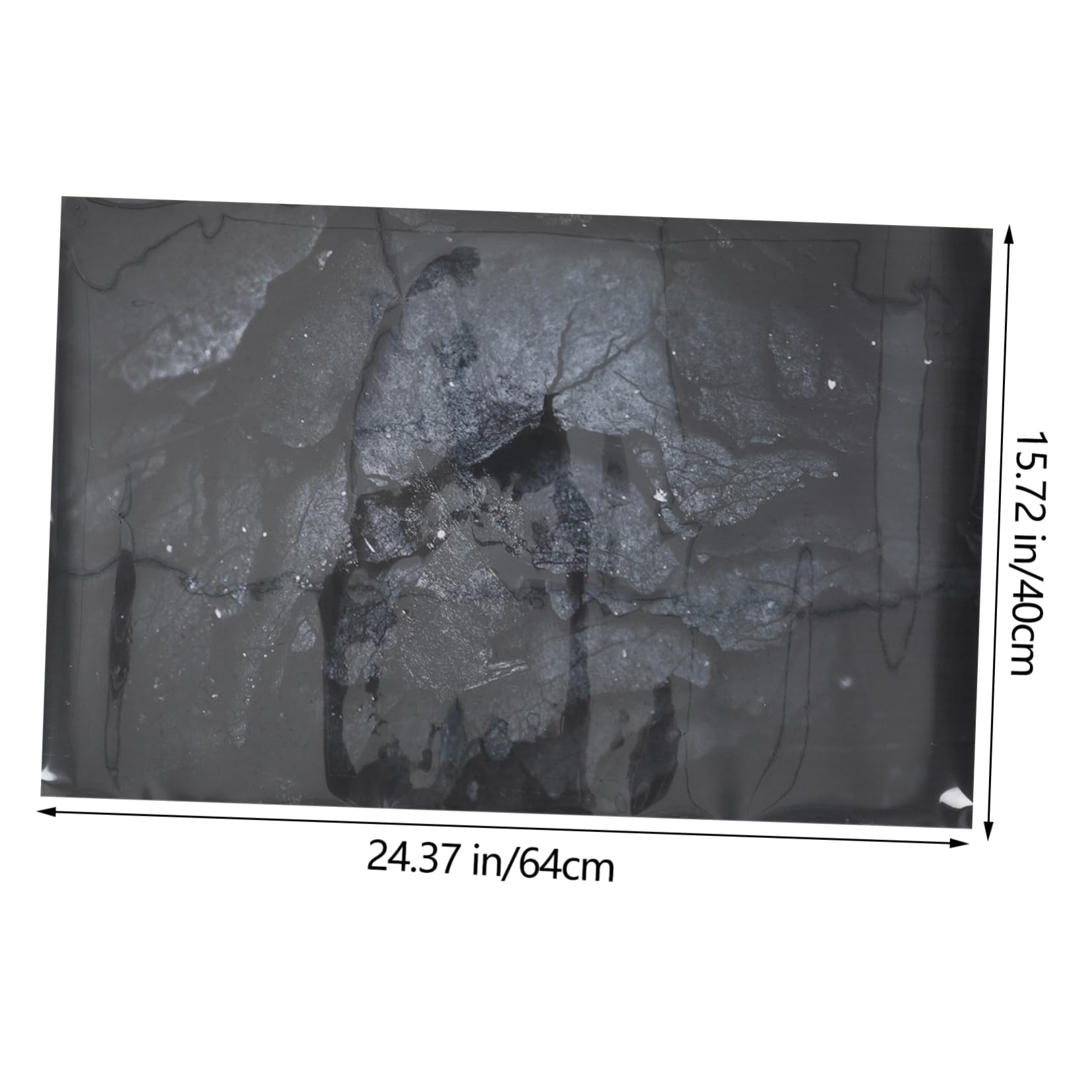 Totority Aquarium PVC Sticker Fish Tank Background Decor Realistic Landscape Decal