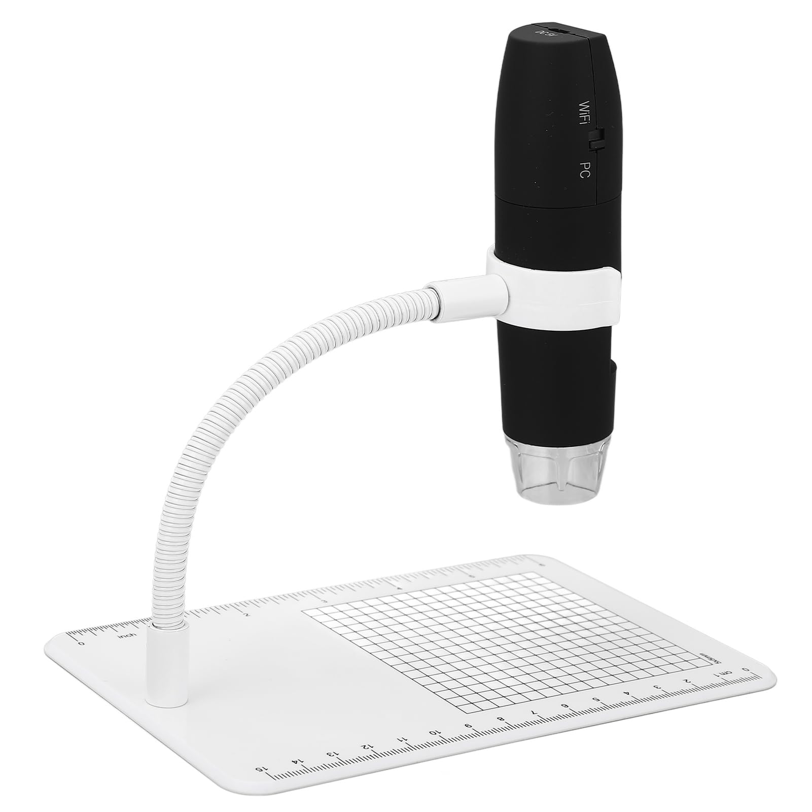 Eacam Microscopio 1000x 1080p, Microscopio Digitale WiFi con Risoluzione, 8 Luci a LED, Connessione WiFi Flessibile e Leggera, Facile Trasportare per Cellulare e Computer