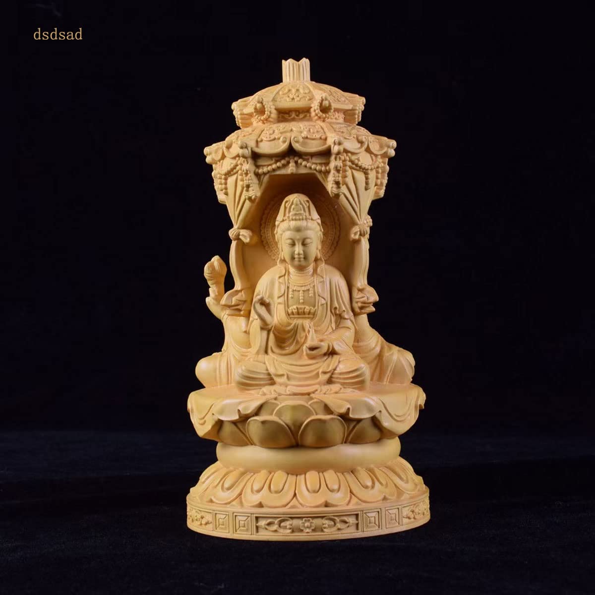 Amazon｜木彫りの仏像 阿弥陀三尊【観音菩薩 · 阿弥陀如来 · 勢至菩薩 