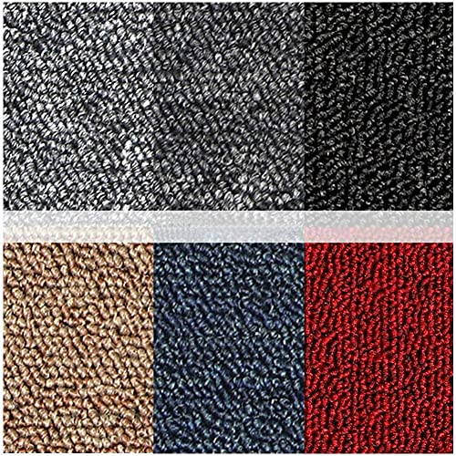 Triclicks 40 x Carpet Tiles 10 SQM Heavy Duty Home Commercial Retail Office Shop Premium Flooring Rugs Floor Tile Hardwearing Anti-Slip Floor Covering, 50 x 50cm Each (Dark Grey)