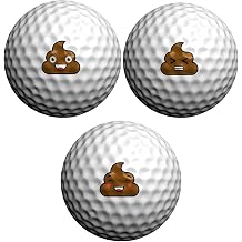 Golfdotz - USGA Rule Conforming Golf Ball Markers, Golf Ball Stickers for Marking Balls, No More Smearing from Stamps, Gifts for Golfers, Dads, and Retirees, Emoji Collection; 24-32 Count