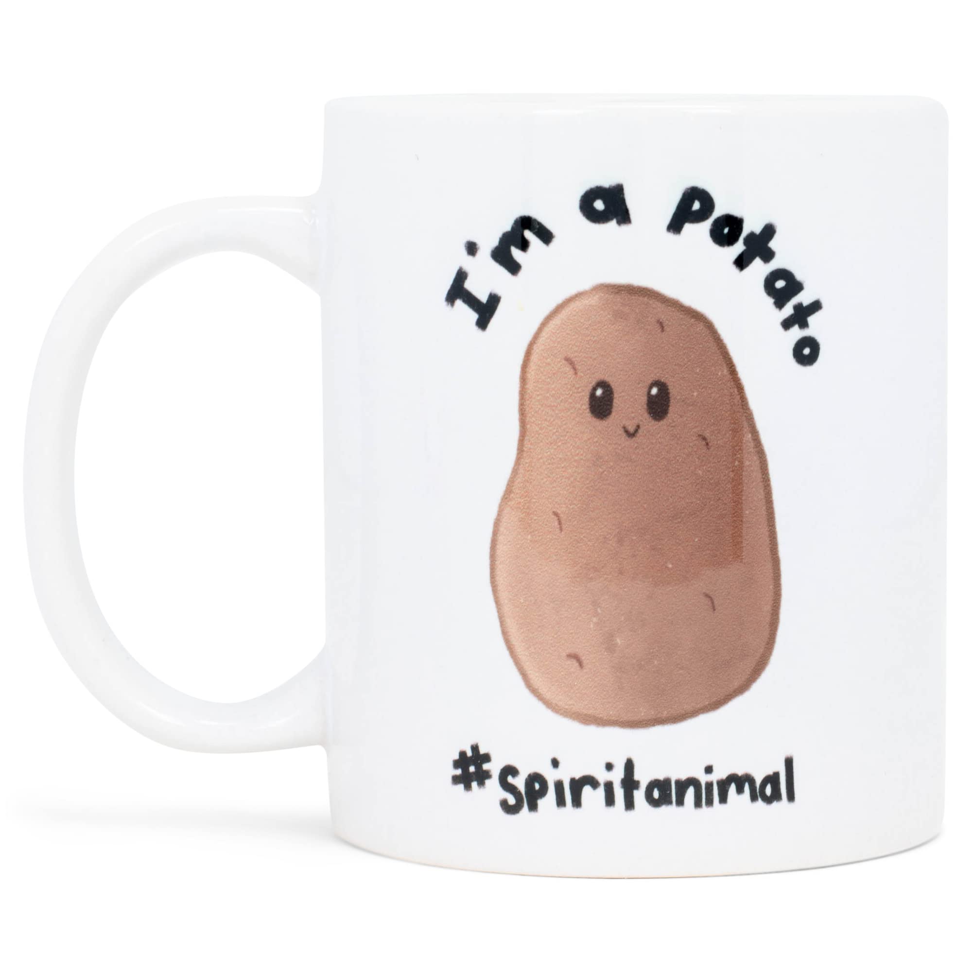 Elanze DesignsI'm a Potato #Spiritanimal 11 Ounce White Ceramic Coffee Mug