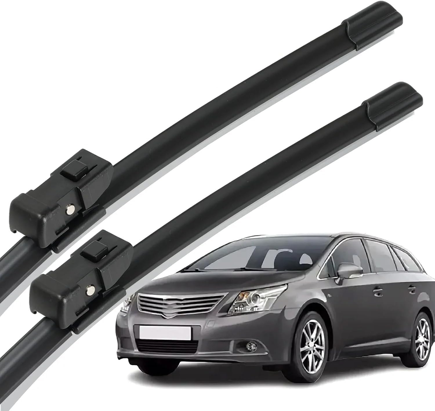 ZhangXD Front Windscreen Wipers For Toyota Avensis MK3 T27 T270 2009, Windshield Window Brush Front Wiper Blades All-Weather Replacement Set Easy Installation