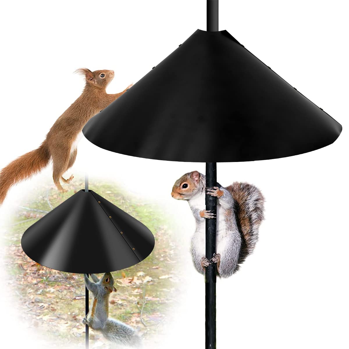 18 Inch Squirrel Baffle Wrap Around Squirrel Proof Baffles Foldable ...