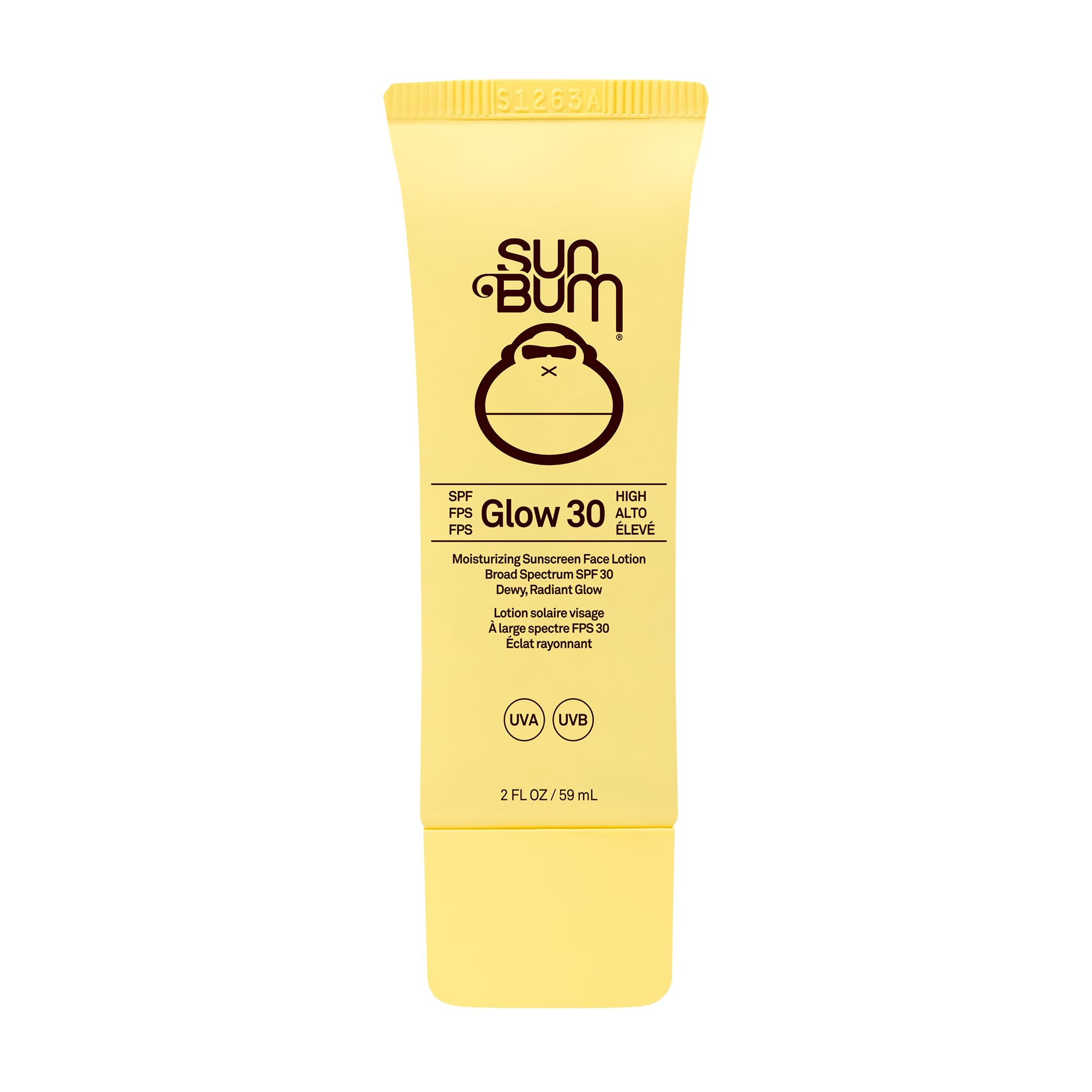 Sun Bum Original Glow SPF 30 Sun Cream Lotion, Luminous Daily Sunscreen, Broad Spectrum UVA/UVB Protection, 59ml
