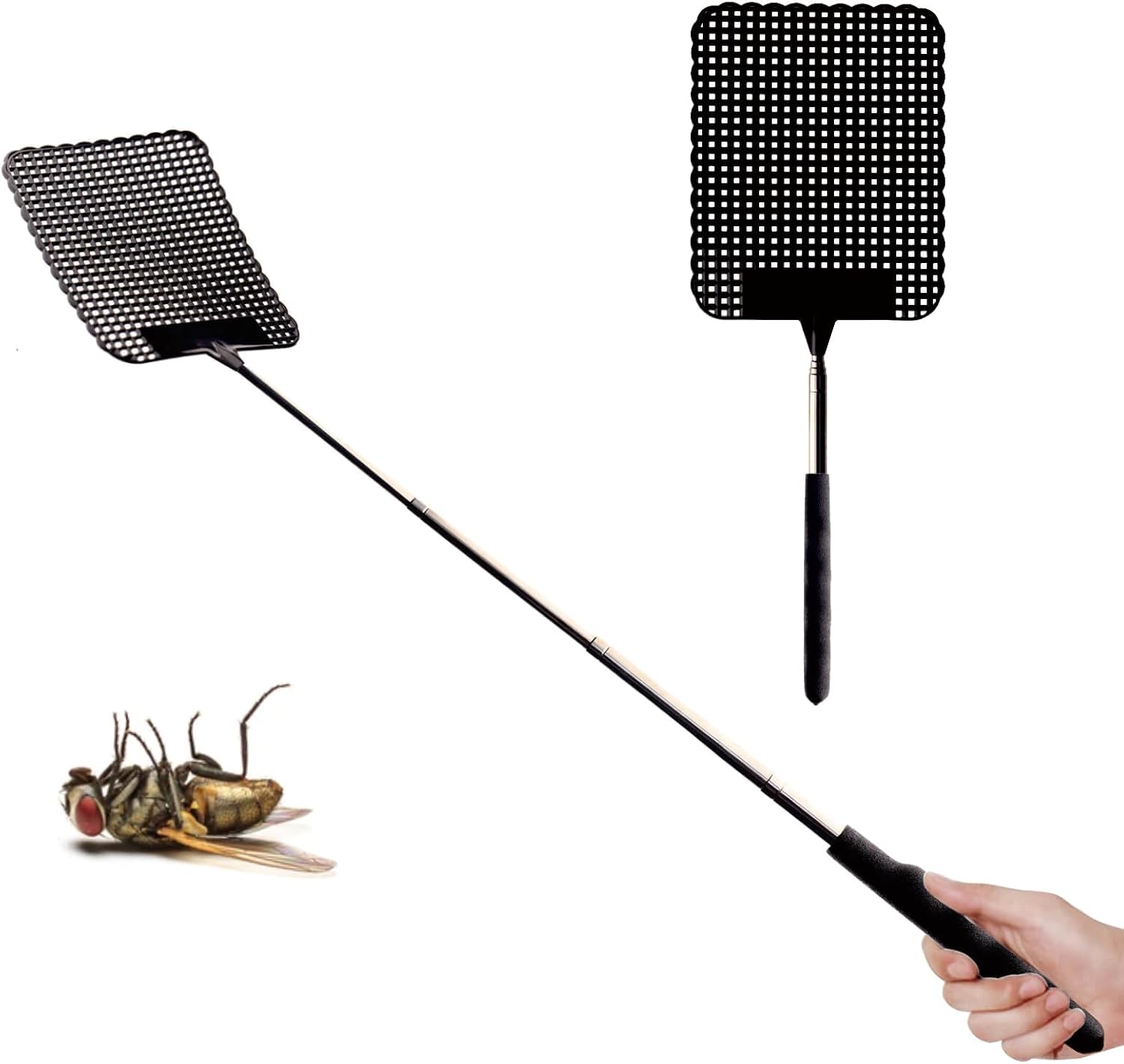 Telescopic Fly Swatter HUEIYING Fly Swatter for Indoors