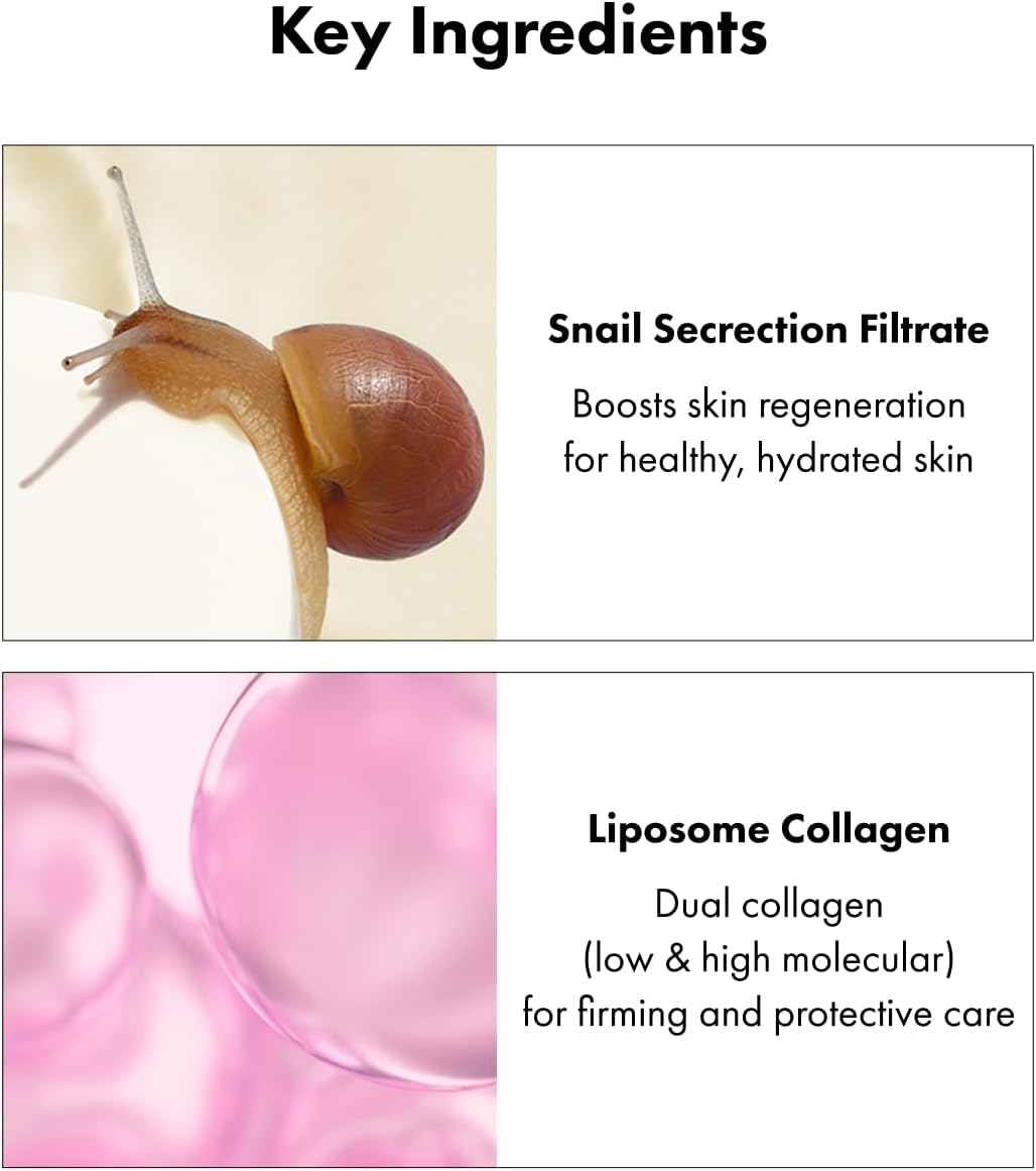 It'S SKIN Active Snail Collagen Toner 4.05 fl.oz, Hydrating Liposome Encapsulated Toner, Snail Mucin & Dual Collagen, Elasticity, Radiant Skin, Non-Sticky Moisturizing, Korean Skincare