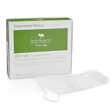 Intrinsics Disposable White Bikinis, Universal Size - 100 Count