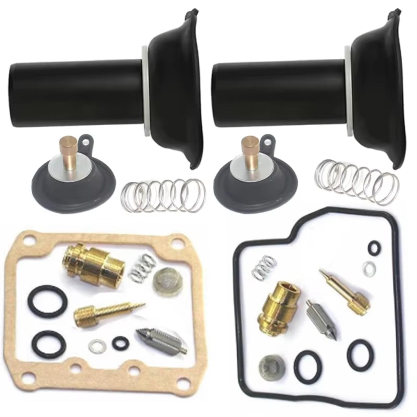 Kit Reparación Carburador Kit Reconstrucción Carburador Motocicleta para Suzuki VX800 1990-1993 para VS1400 para Intruder VX 800 VS 1400 Junta Diafragma Émbolo Flotante | Set 2