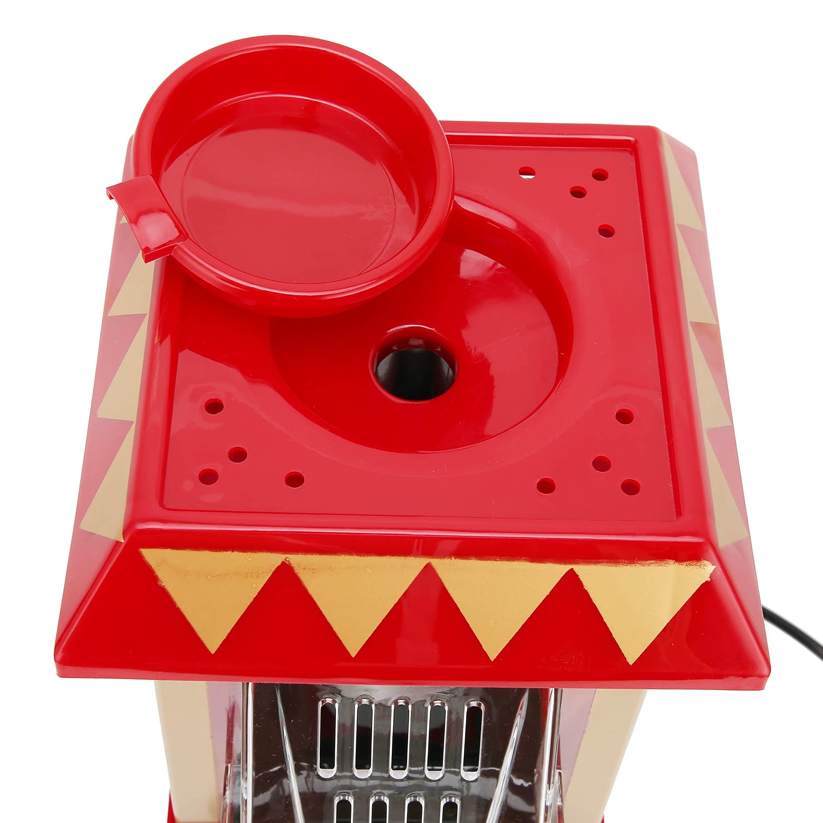Fydun Popcorn Maker Model, Red Retro Automatic Machine Household Quick Popper with Home Party Popcorn Maker Corn for Birthday GiftUS Plug 110V Poppers Hot Air Horse or Gifts US (US Plug 110V)