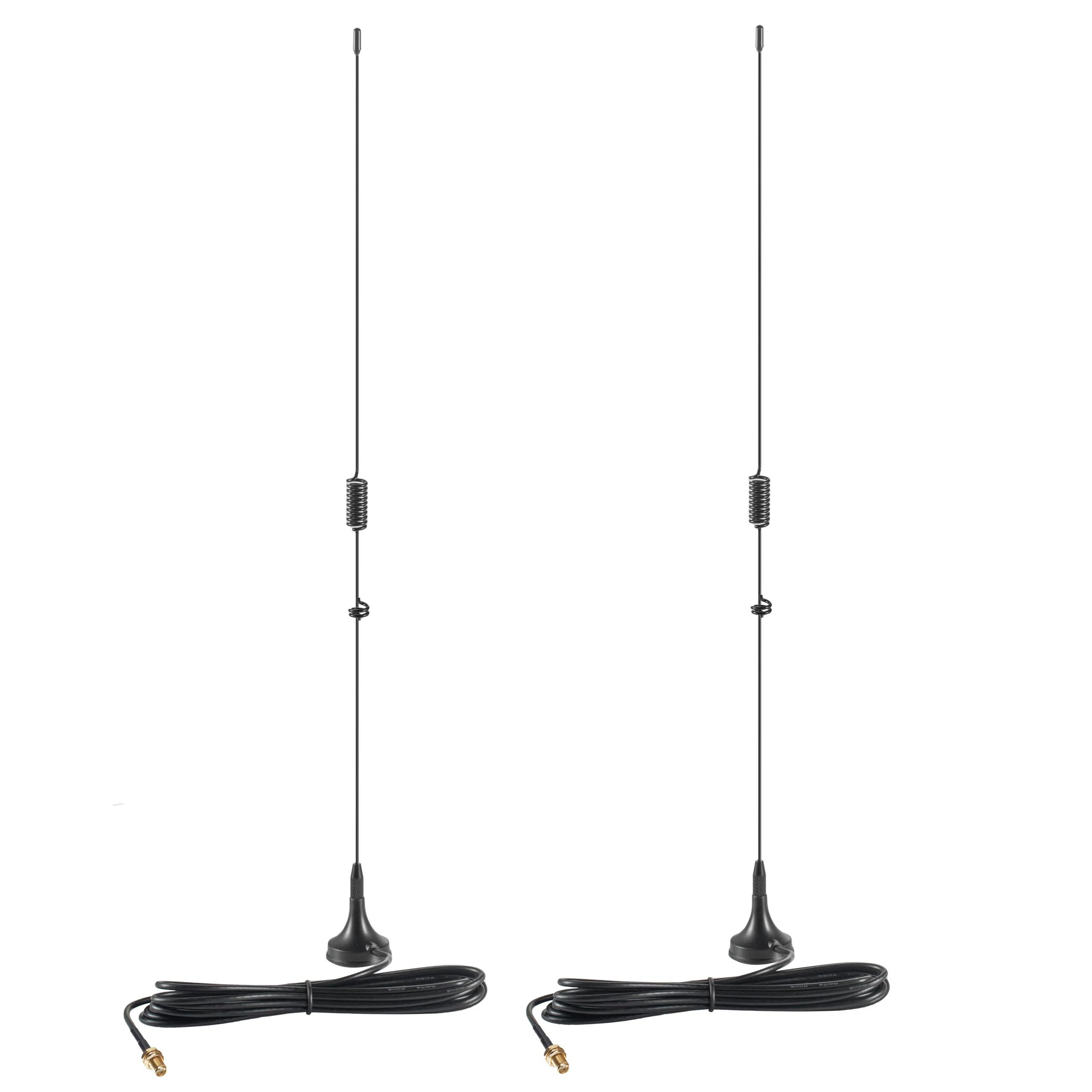 EMSea Antenna VHF/UHF Dual Band SMA Femmina Per Baofeng UV-5R E Compatibili – 136-174/400-520 MHz, 17 Cm