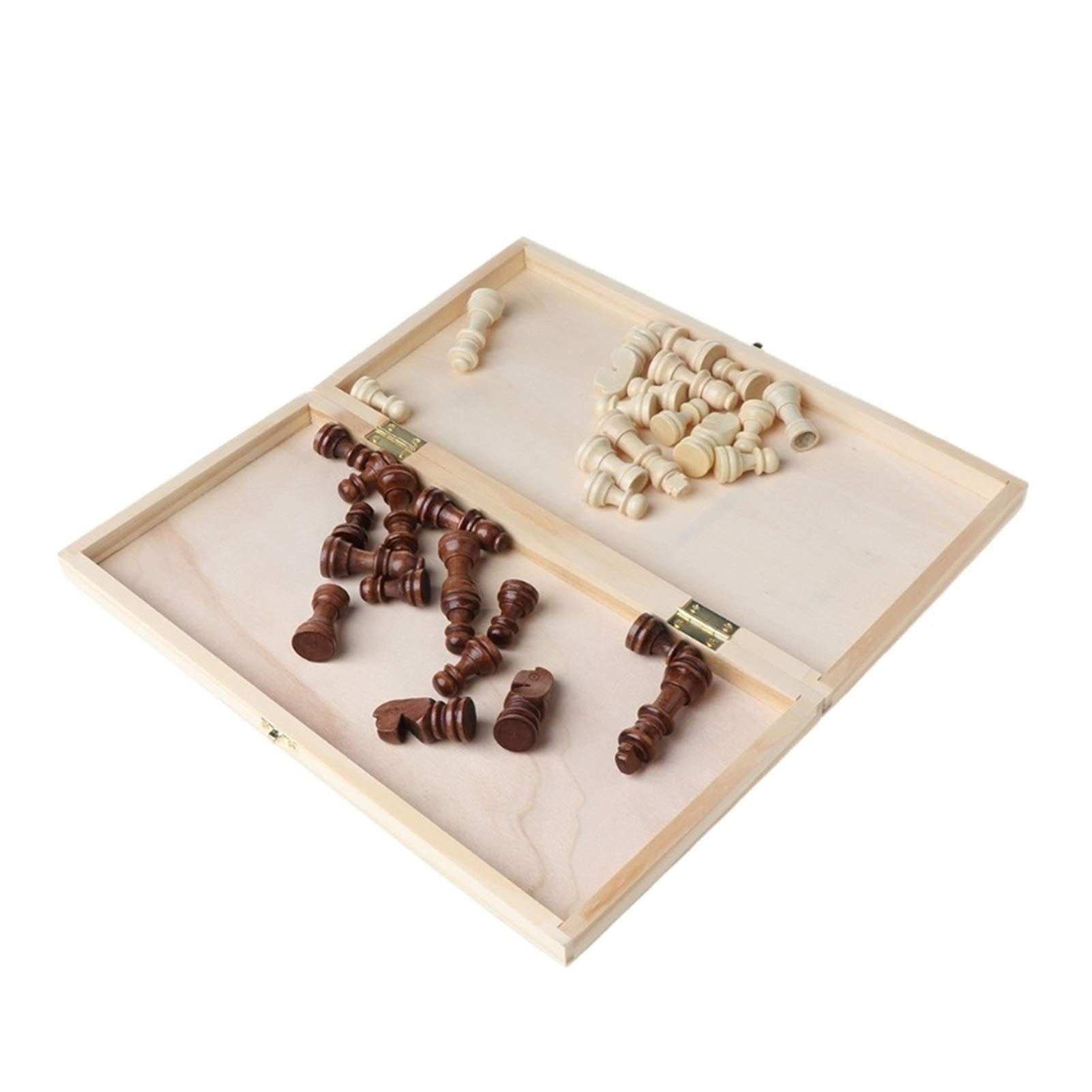 MRKU 3 in 1 Internationales Schachspiel Brettspiel Reisespiele Schach Backgammon Dame Unterhaltung Internationale Schachfiguren