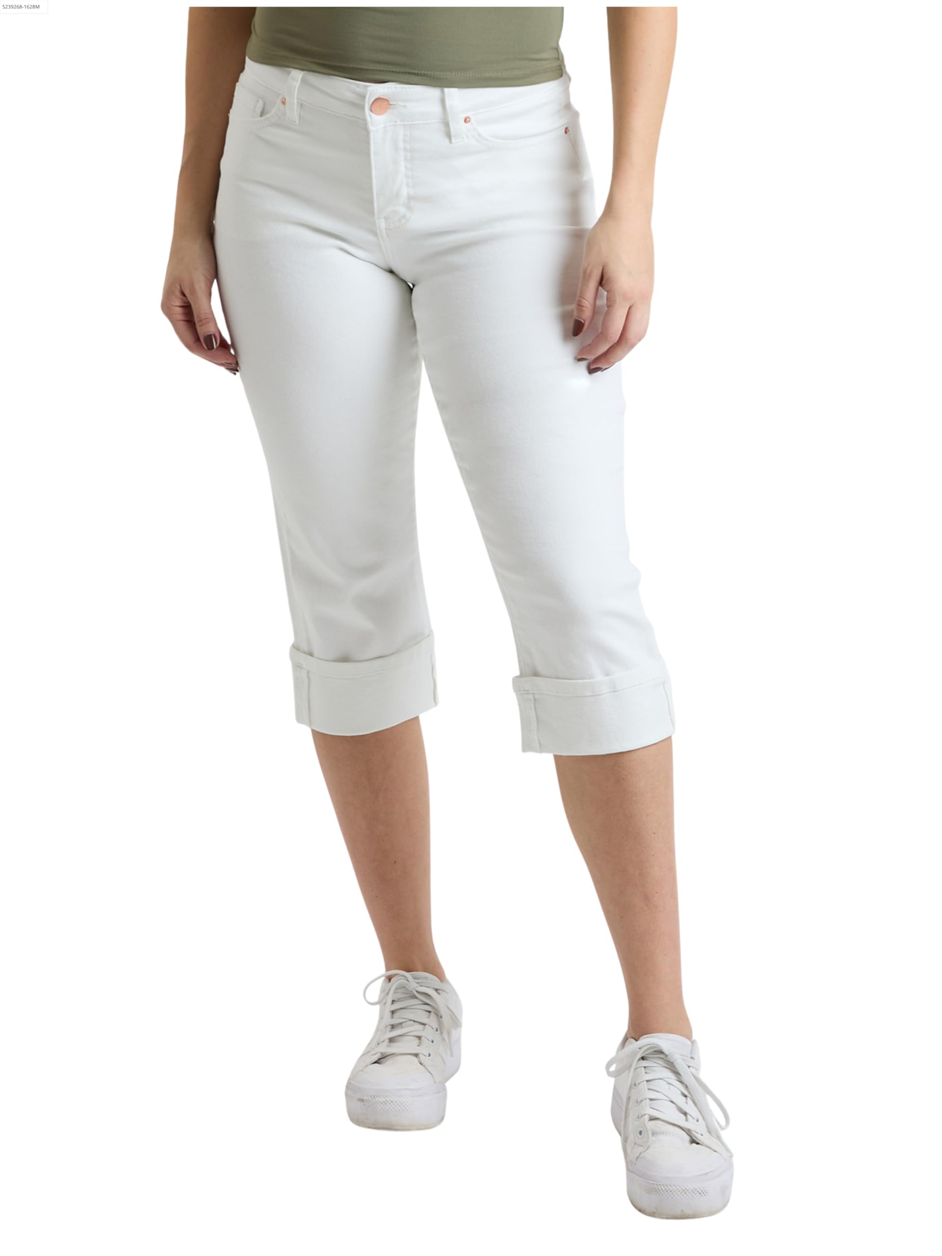 Royalty For Me Womens Womens Premium Stretch Essential Cuff Capri