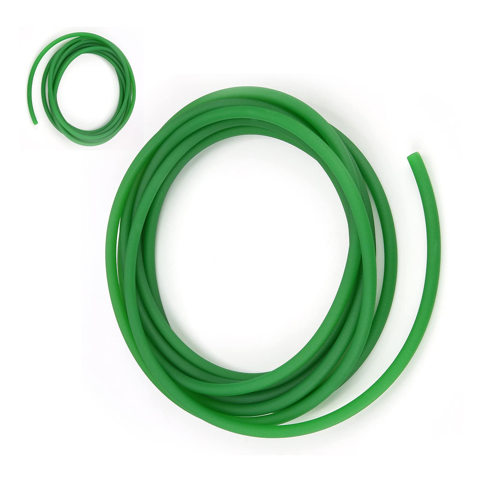 Ejoyous Correa Redonda de Poliuretano PU Verde 8mm x 5m para Transmisión