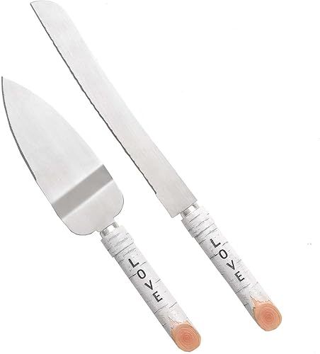 Juego de 2 piezas de accesorios de boda rústico para tartas de amor