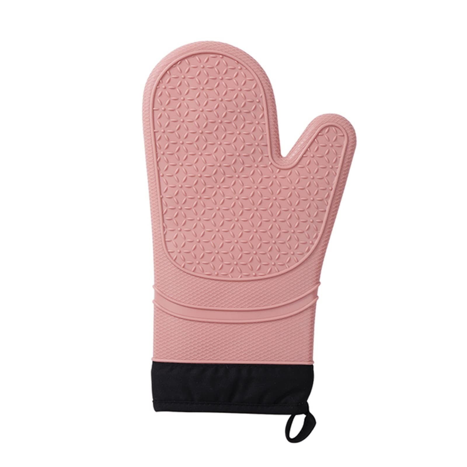 Gants en Silicone Coton épaissi Isolation Thermique Four à Micro-Ondes Four Anti-brûlure Gants ménagers Outils de Cuisson des Deux côtés