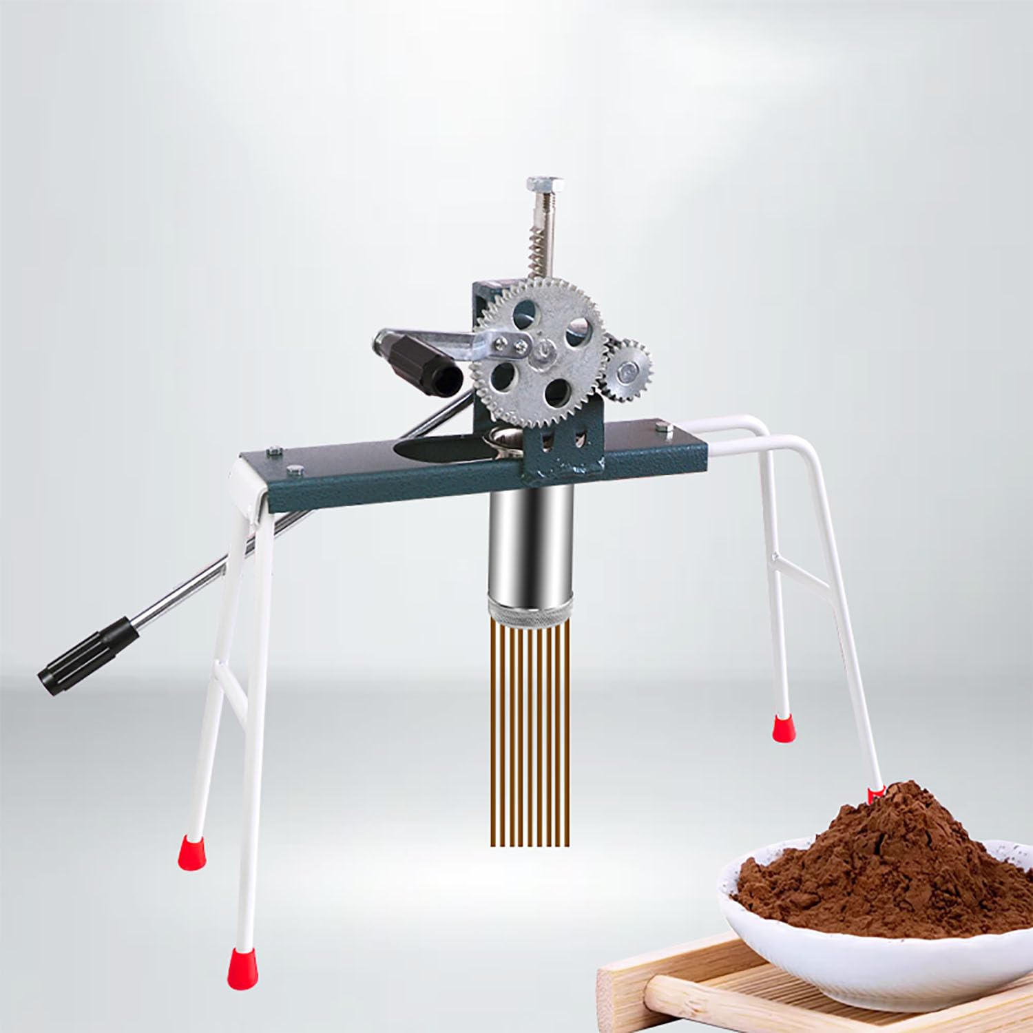 Macchina manuale per estrusore di incenso per bastoncini di incenso, include 5 piastre per stampi (1,5/2/2,5/3/3,5 mm) e dimensioni regolabili (53-59 cm) per argilla e bastoncini profumati