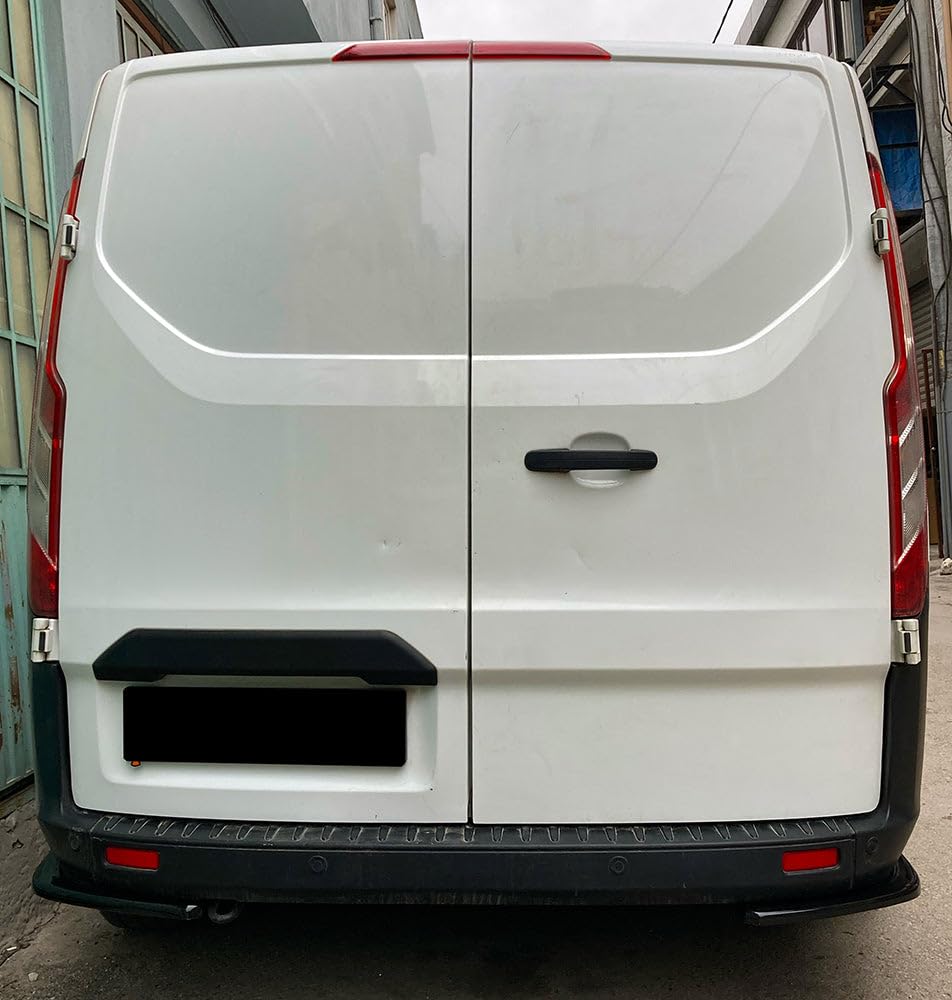 Oneway Rear Side Diffusors compatible with Ford Transit Custom MK1 Facelift 2018-2023 - Gloss black