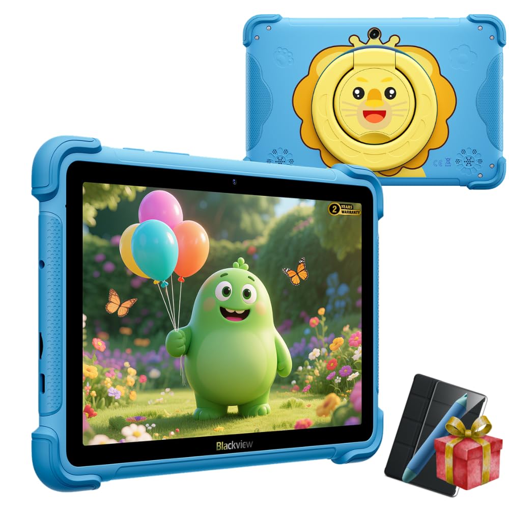 Blackview LINK 1 Kids | 8,68" IPS 60Hz | 16 GB RAM + 64 GB (2TB) | Blu | Tablet per bambini | Android 16 | 5 MP + 8 MP | 5000 mAh | Tablet WLAN | Controllo genitoriale | Garanzia 2 anni