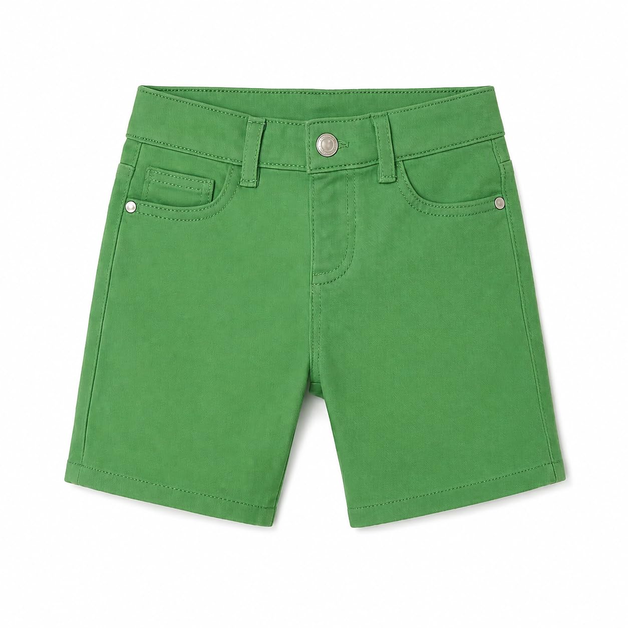 Mayoral Pantaloncino Bermuda Bambino in Cotone, Shorts Verde 5 Tasche, Chiusura Zip e Bottone, vestibilità Comoda, Look Casual Estivo, Adatto a Bambini e Ragazzi, 204, età 4 Anni, Regular