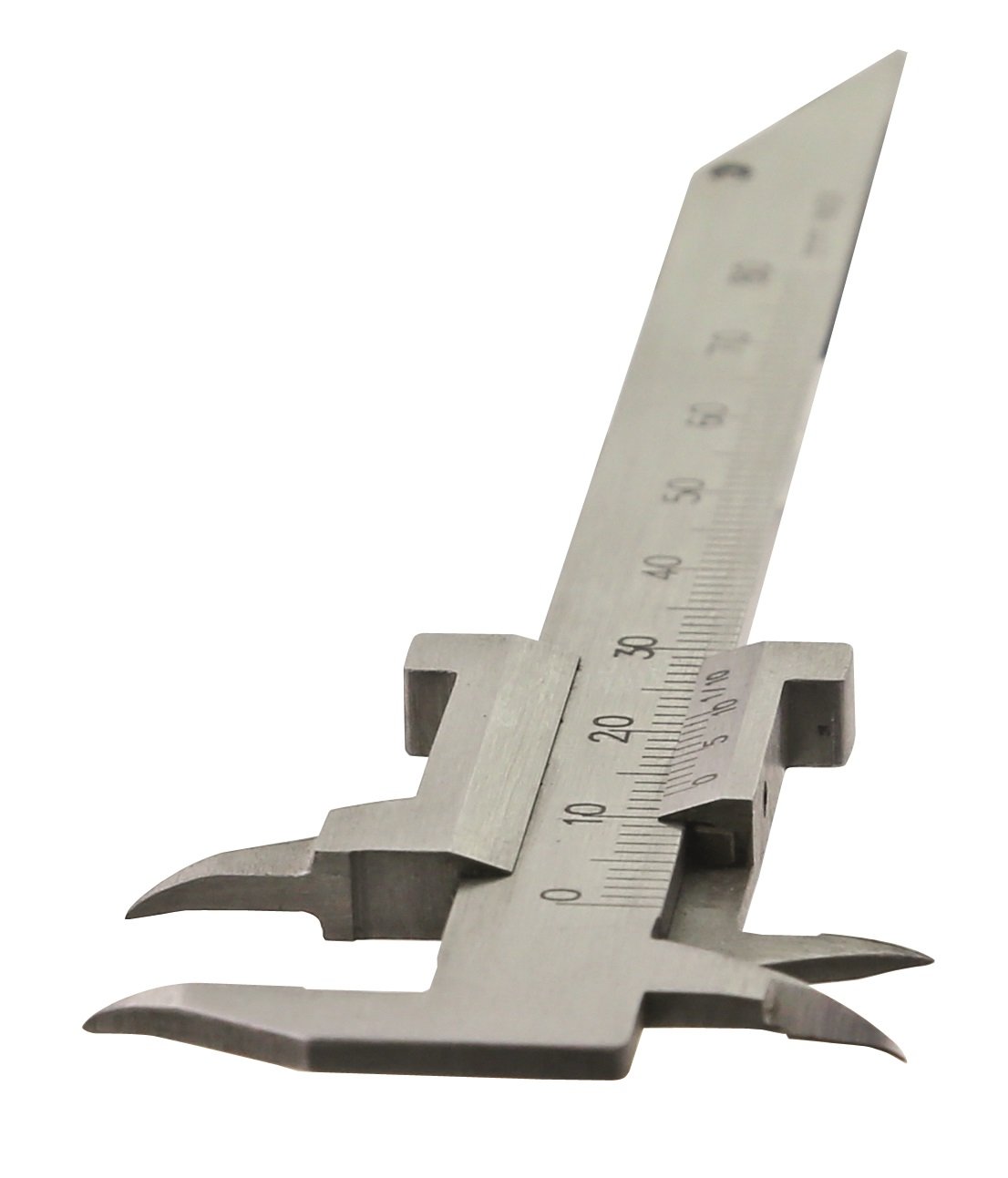 CNC QUALITÄT Klein Messschieber - Messbereich 80 mm - MONOBLOCK - mit spitzem Schnabel für Zahntechniker