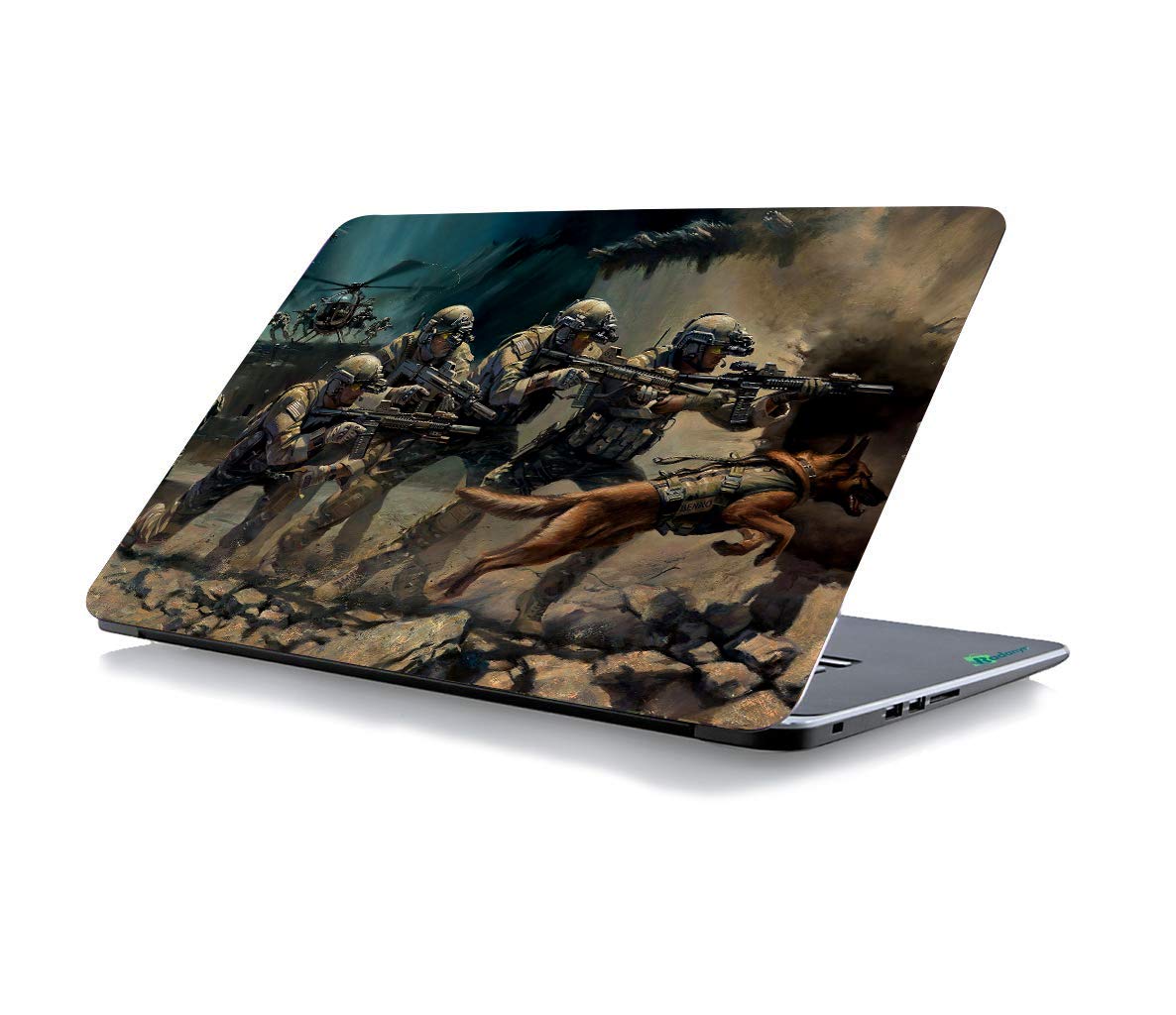 ISEE 360® Laptop Skin Cover Laminated Miltry Dog Stickers Skin Girls Boys Kids Students Office Vinyl Printed Multicolored HD Quality Sticker 15.6 Inches (B08RD894D1) Amazon Price History, Amazon Price Tracker