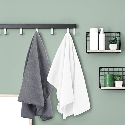 Miniatura 10 de JML Toallas de baño de microfibra, paquete de 2 toallas de baño (35 x 70 pulgadas), de gran tamaño, suaves, súper absorbentes y de secado rápido,