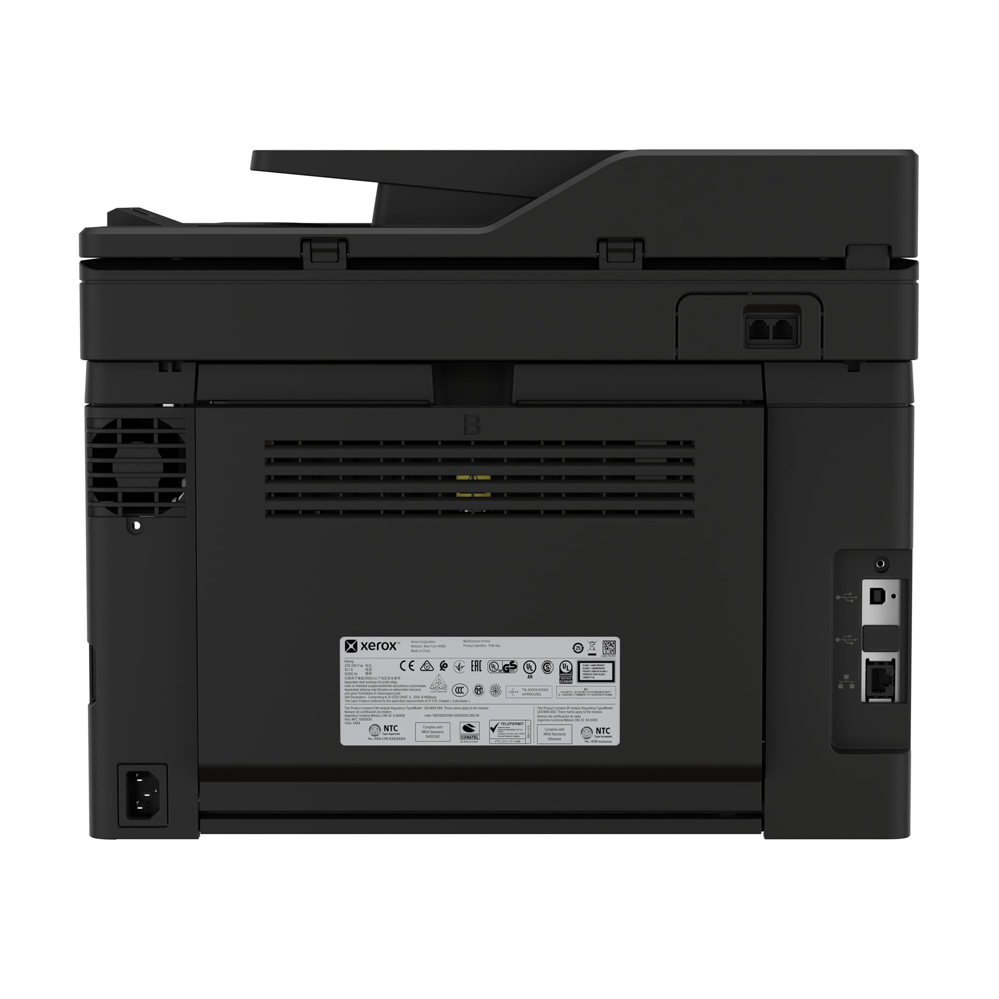 Xerox C255a Stampante laser a colori wireless All-in-One – Stampante, Scanner, fotocopiatrice, fax, 26 ppm, stampante wireless per laptop e desktop