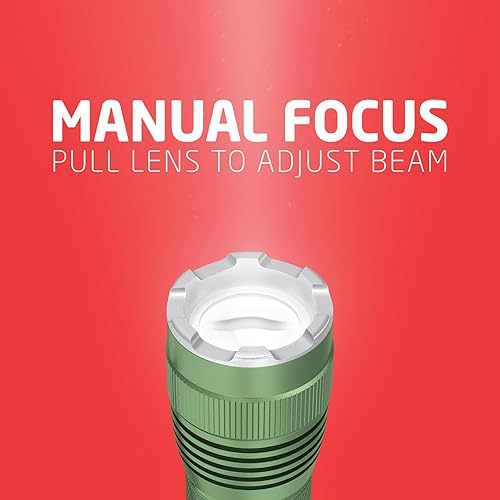 Miniatura 4 de EVEREADY Luz táctica, 300 lúmenes, IPX4 resistente al agua, linterna LED de metal duradera, linterna de metal para interiores y exteriores