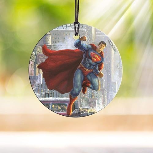 Miniatura 2 de Thomas Kinkade  Superman  DC Comics  3.5 pulgadas Starfire Prints colgante accesorio de impresión de vidrio  Accesorio ideal para regalar y
