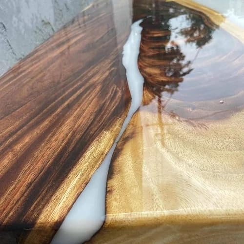 Personalized Large Epoxy Table, Resin Dining Table For 2, 4, 6, 8 River Dining Table Top, Wood Epoxy Coffee Table Top (16.5" Inches Tall, 72 X 48Inches) #TOP4