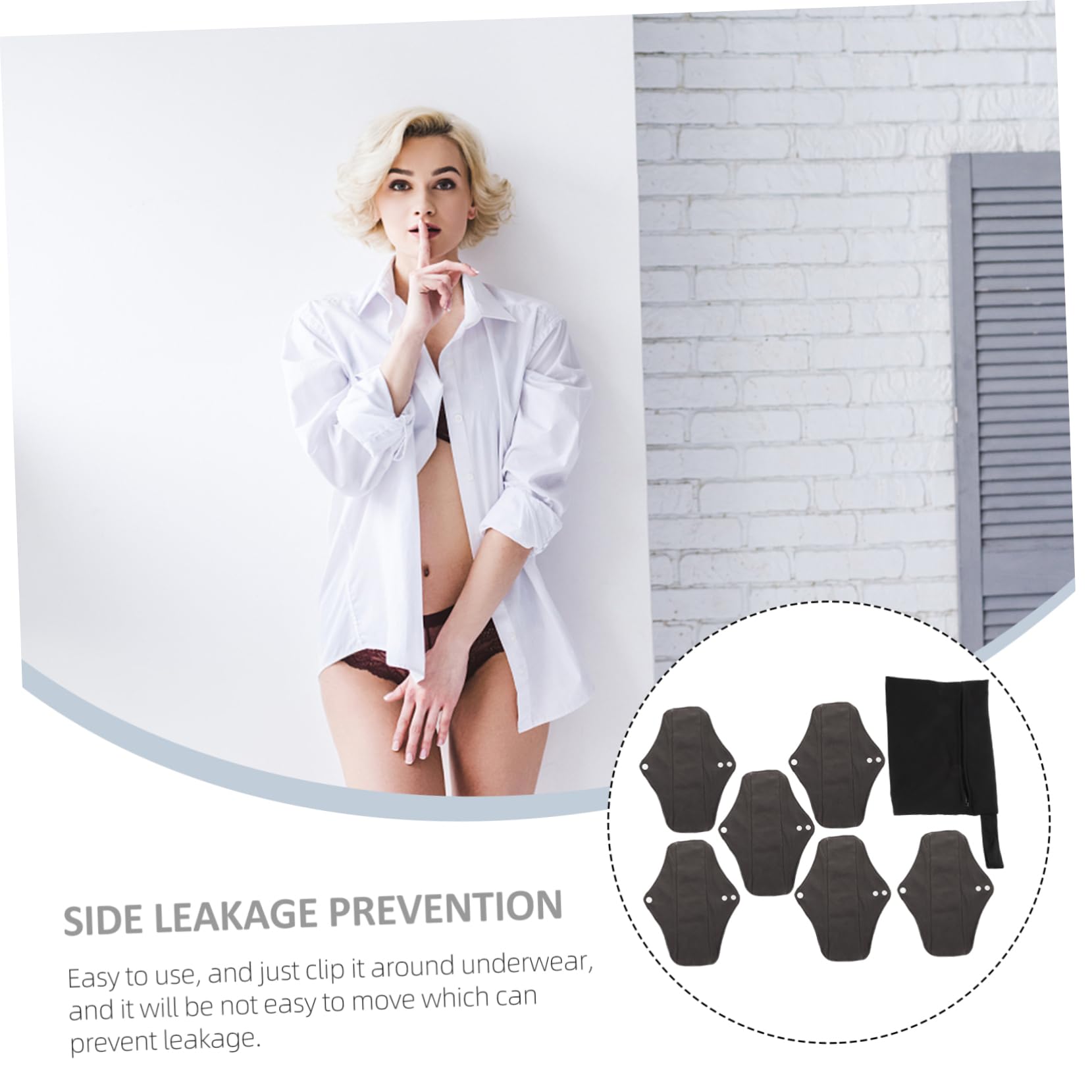 FOMIYES 2 Set Di Assorbenti Mestruali Riutilizzabili Assorbenti Lavabili Per Lallattamento Forte Assorbimento