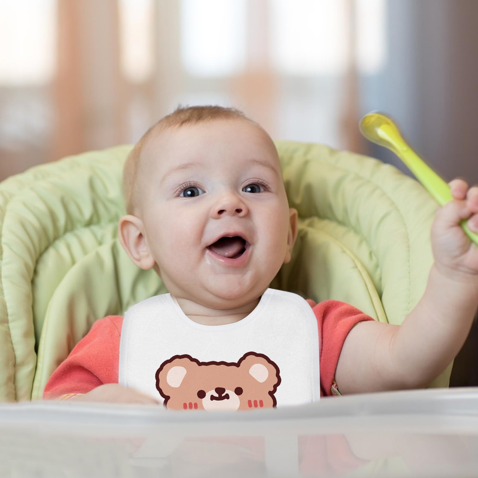 Baberos Blancos para Pintar, Paquete de 24, Baberos Impermeables de Algodón para Niños y Niñas, Babero de Saliva para Alimentación y Dentición, Regalos para Baby Shower