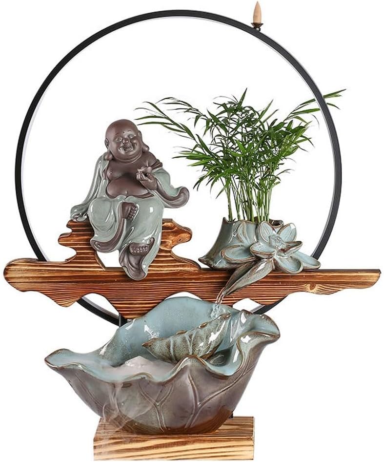Indoor Fountain Tabletop Fountains Chinese Creative Rockery Circulating Water Ornaments Living Room Desktop Fountain Ornaments Indoor Desktop Artwork Tabletop Fountain