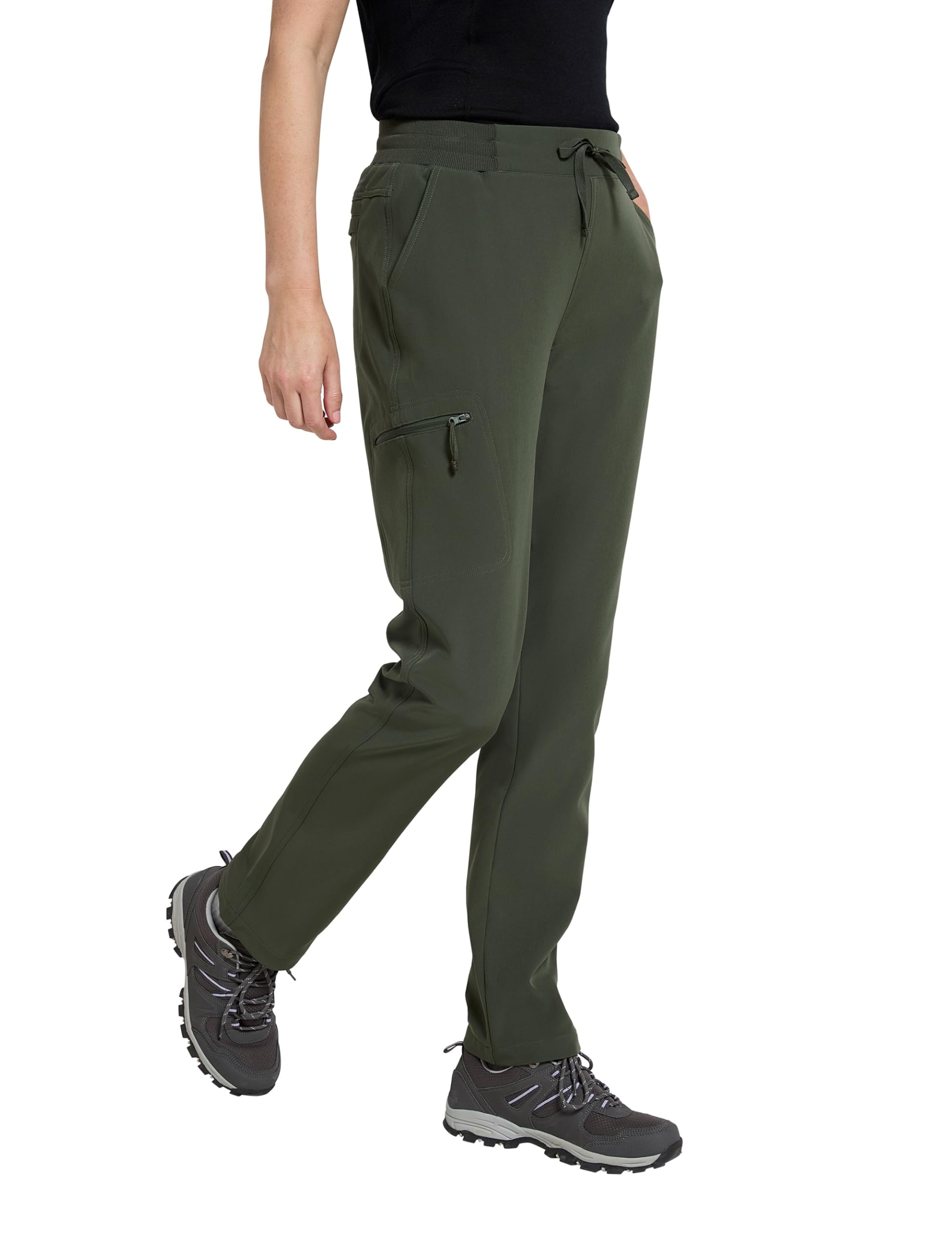 Adventure Water Resistant Womens Softshell Trousers - Green