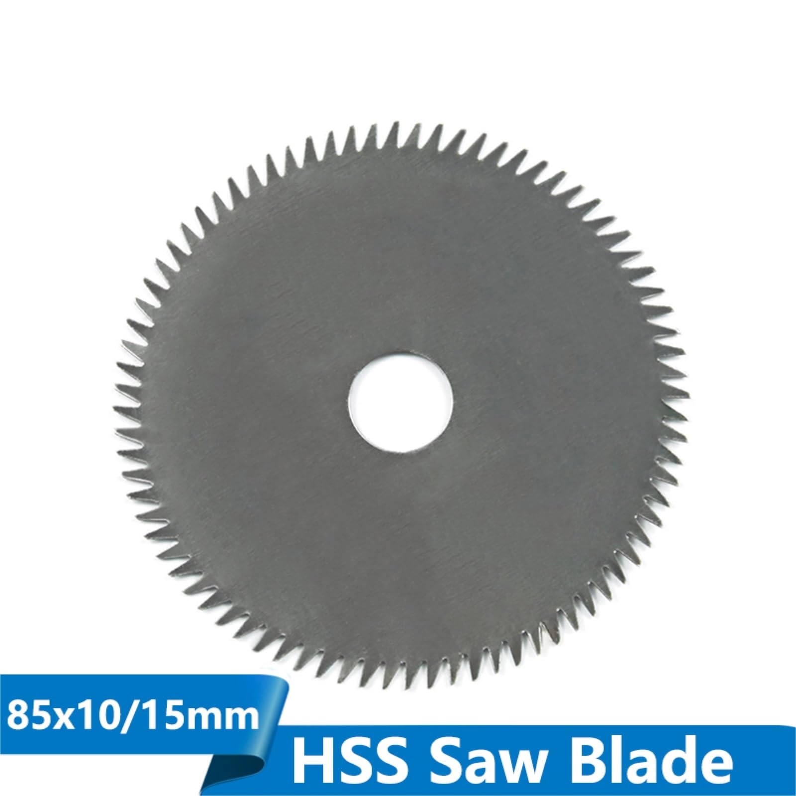 Brzeszczot do cięcia metalu 1PC 85mm otwór 10/15mm 80 zębów elektryczny HSS Mini piła tarczowa brzeszczot do elektronarzędzi akcesoria drewno/metalowa tarcza cięcia(1pc 85x15mm 80T)