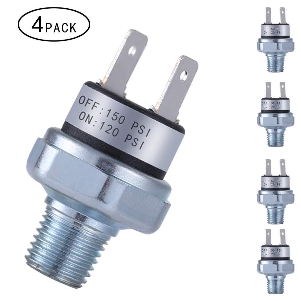 Buy Air Pressure Switch 120150 PSI Pressure Switch 1/4"18 NPT DC 24V
