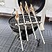 Steckerlfisch Halter für 4 Fische, Holz Spieße, für alle Gas- & Kohlegrills