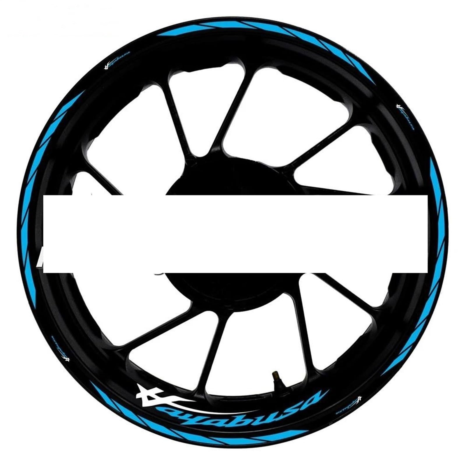 Motorcycle Accessories Wheel Stickers Reflective Rim Motorbike Waterproof Decals for Suzuki for Hayabusa 1300(Color9)