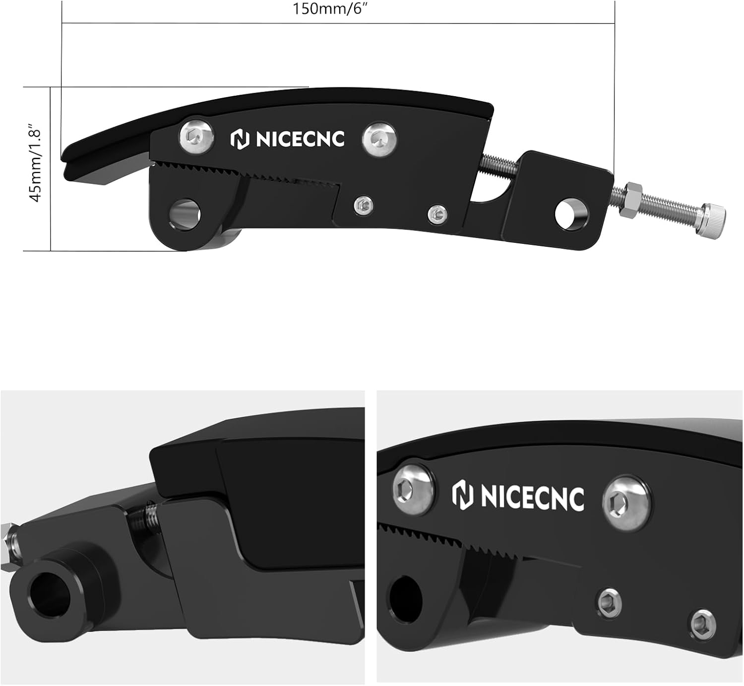 NICECNC Primary Chain Adjuster Kit Black Compatible with Harley Road King FLHR 1FBC 2017-2021, Ultra Limited FLHTK 1KEF 2019-2021, Replacement for 36500075, See Fitment