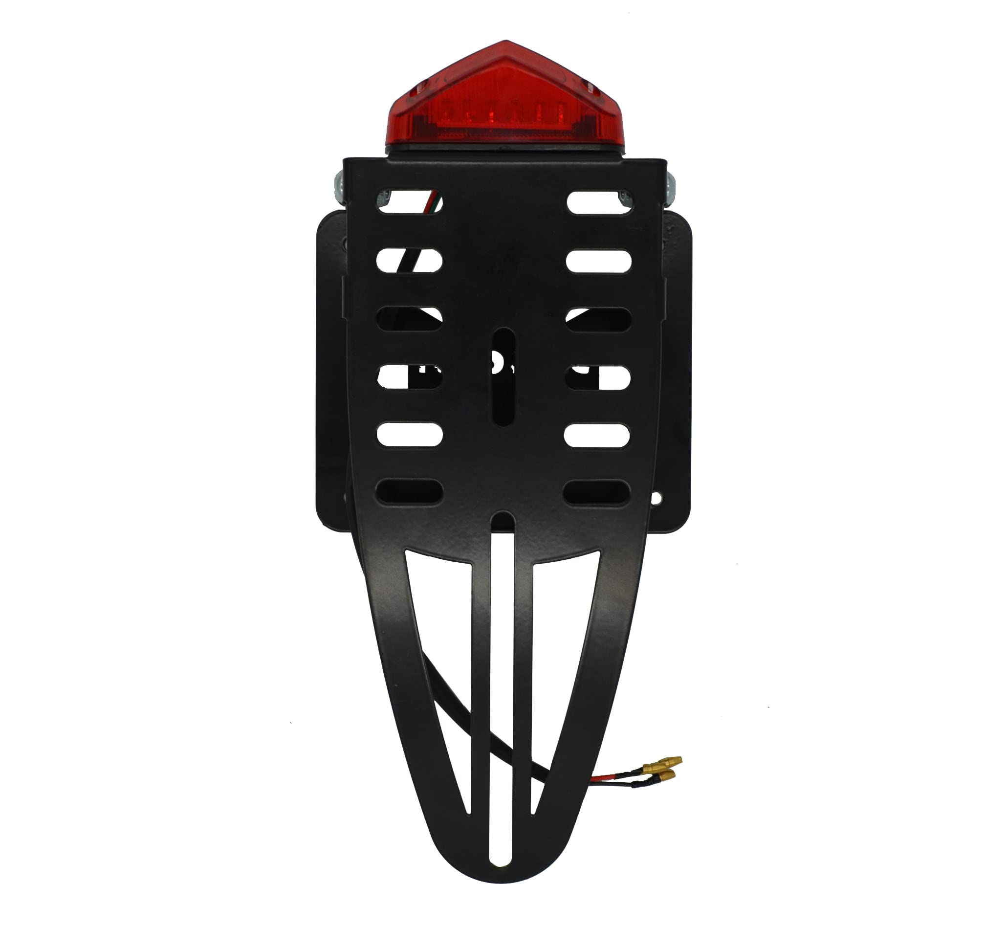 Portatarga 50 CC Fantic HM Valenti Ecc Pieghevole Nero Moto Enduro Motard con Faretto Led Rosso