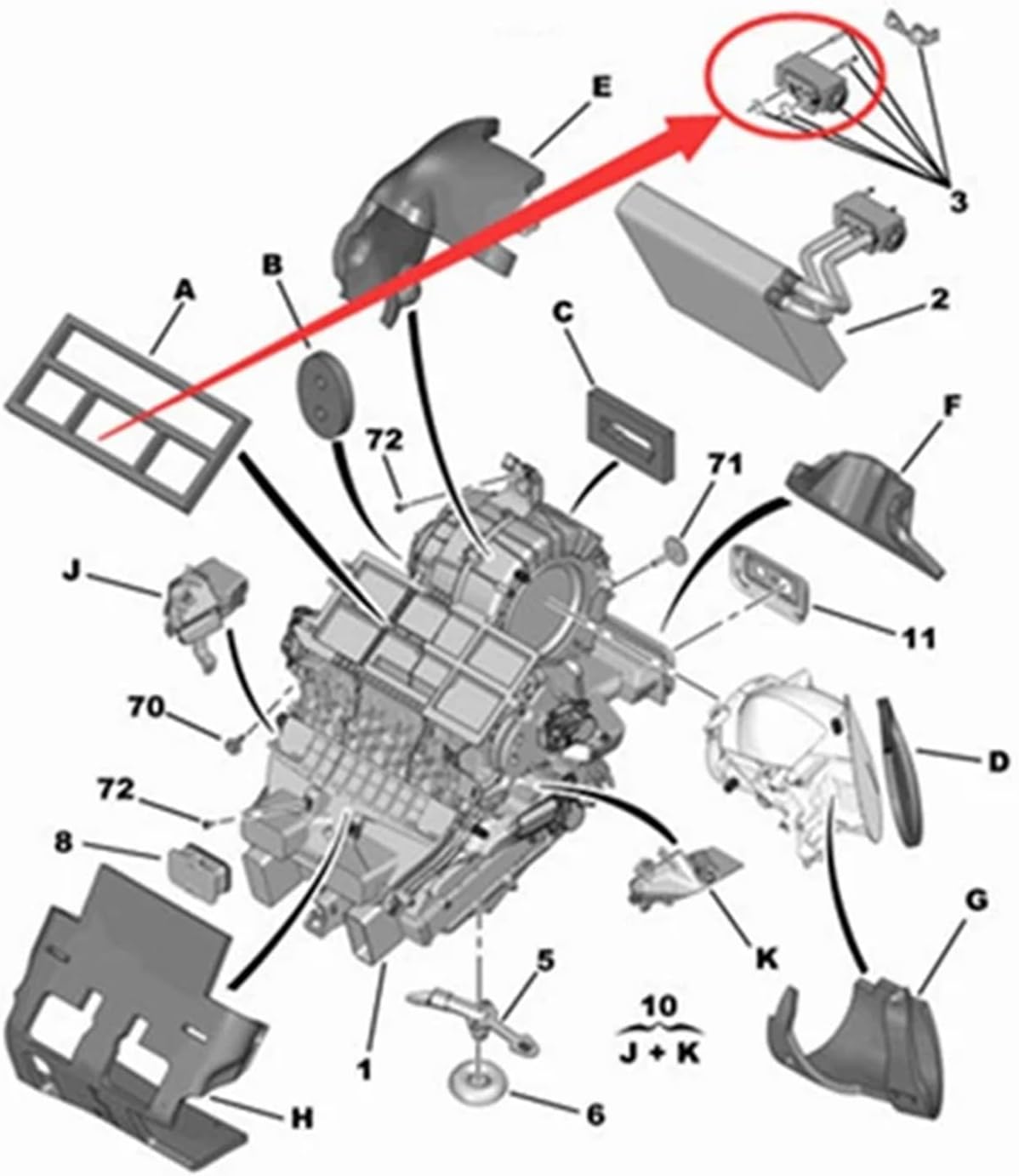 Air Conditioning Expansion Valves Automotive Expansion Valves 6461L9 Replacement Vehicle Accessories for 308 308CC