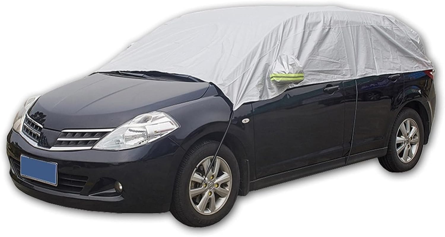 車カバー ボディカバー 防水性アップ カーカバー 自動車カバ ハーフカーカバーサン 紫外線スノー