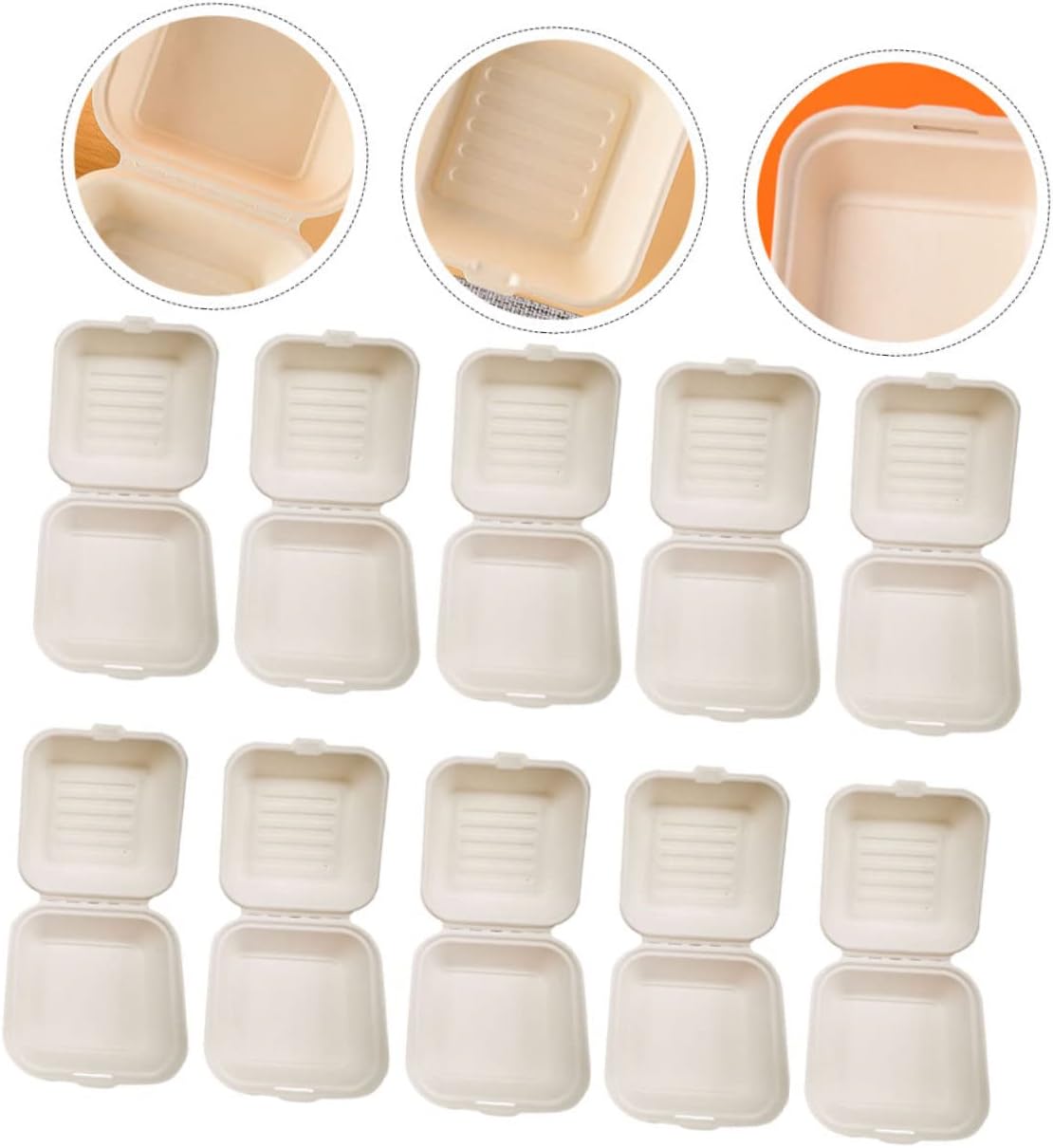 20pcs Heat Resistant Oil Snack Wrapping Boxes Multi-function Salad Boxes for Packing Fruit Containers