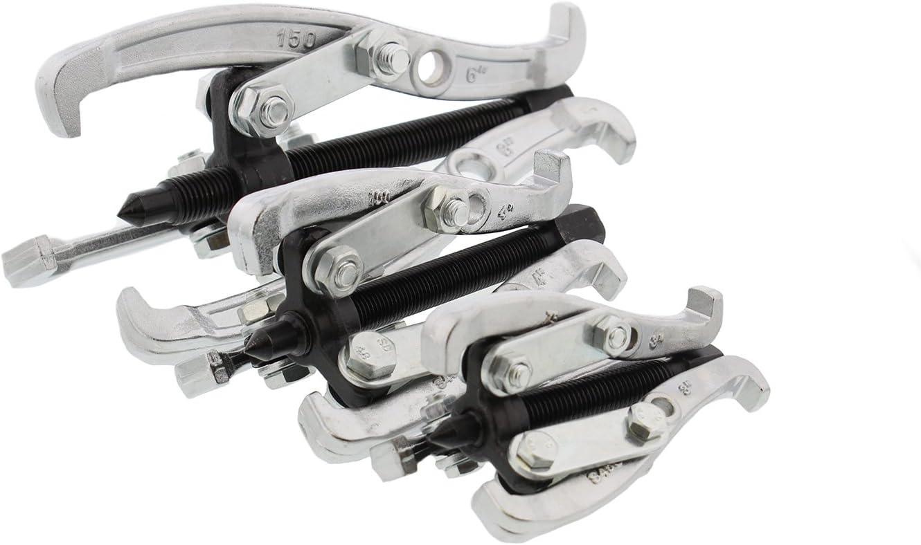 Big Sale ABN 3-Jaw Gear Puller Set – 3in, 4in, and 6in Removal Tool Kit for Slide Gears, Pulley, and Flywheel