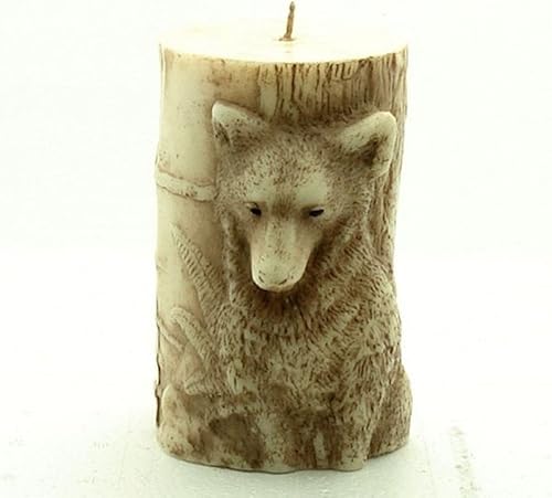 Moldes de silicona para velas de animales en 3D, molde de jabón, oso, caballo, elefante, hecho a mano, cera